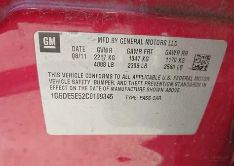 1G6DE5E52C0109345